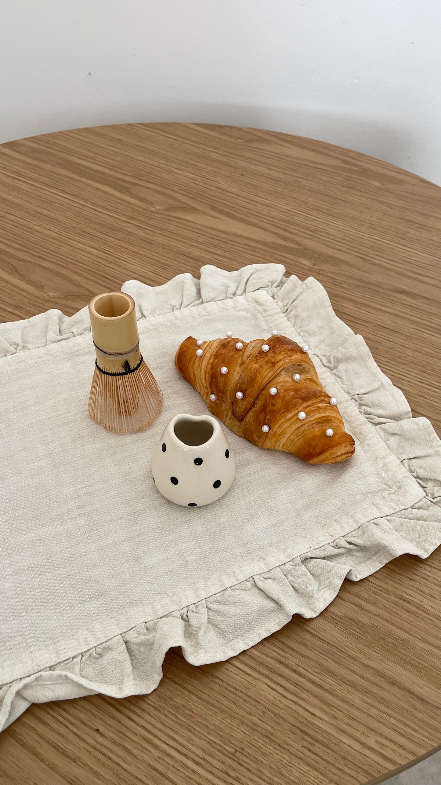 Support fouet à matcha polka dots 🖤