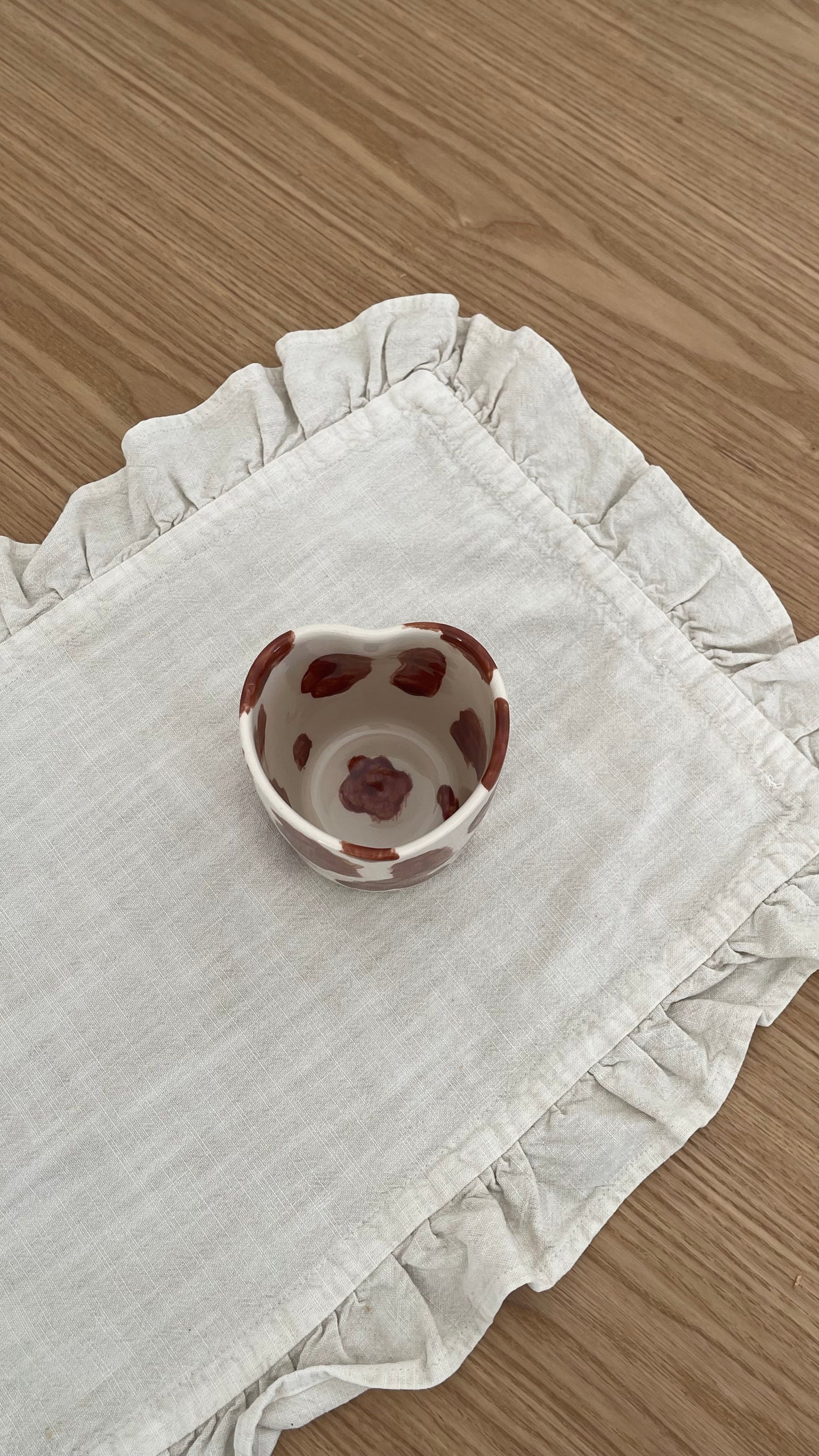 Milky heart cup 🤎🐮