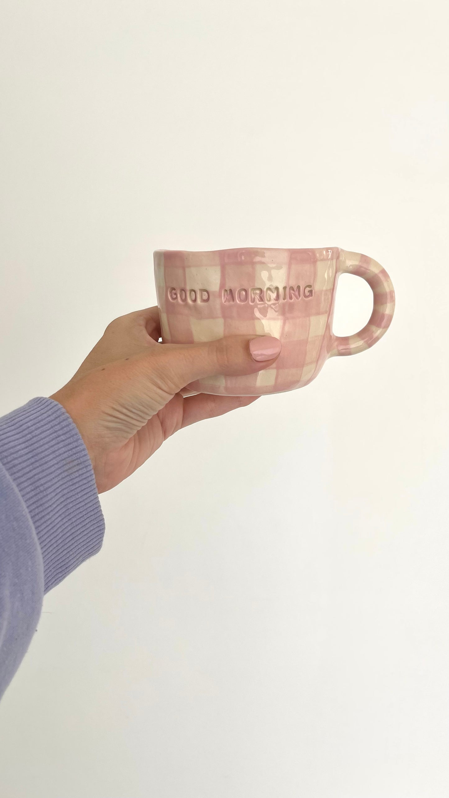 Mug Vichy g🤍🤍d morning