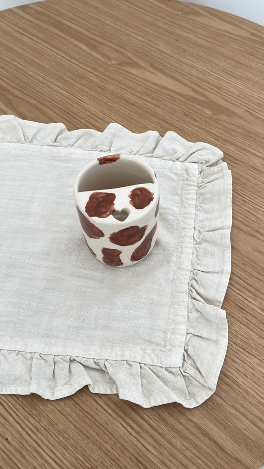 Milky take away cup 🤎