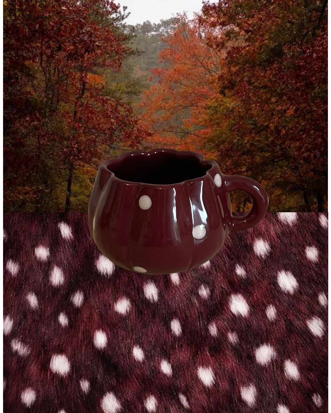 Sweet burgundy mug