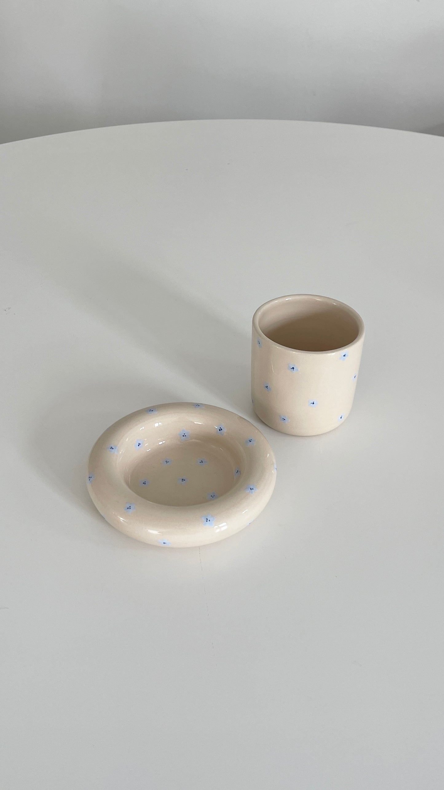 Blue petals set