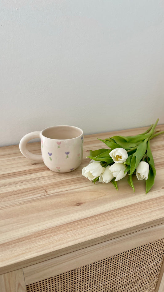 Tulip mug pink & lilas