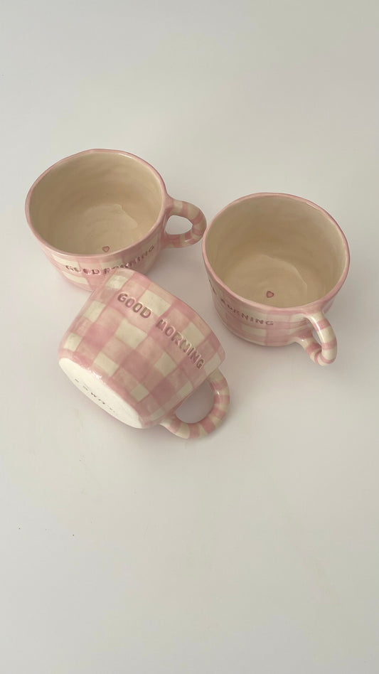 Mug Vichy g🤍🤍d morning