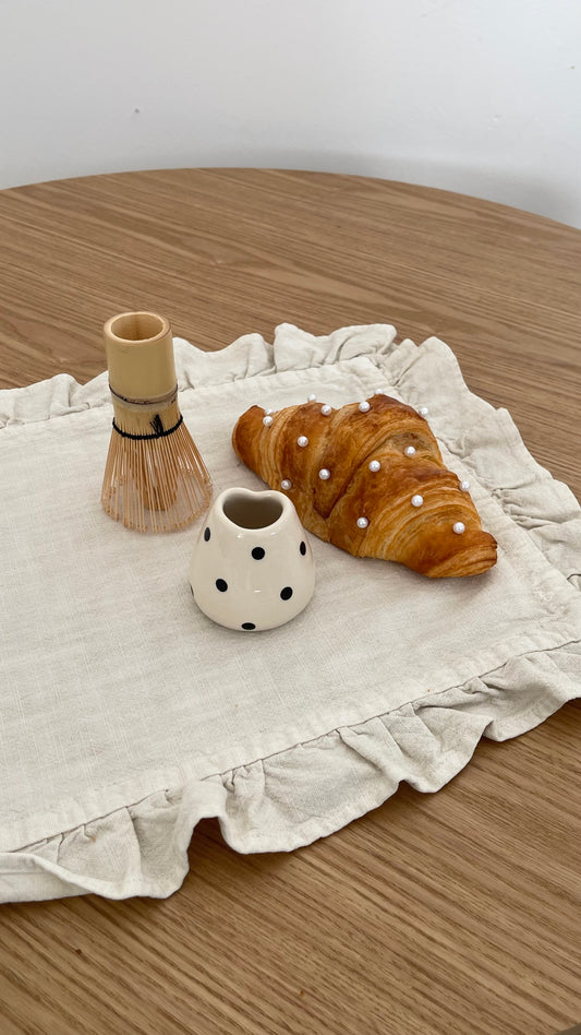 Support fouet à matcha polka dots 🖤
