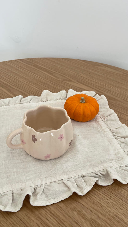 Autumn bloom mug 🩷🤎