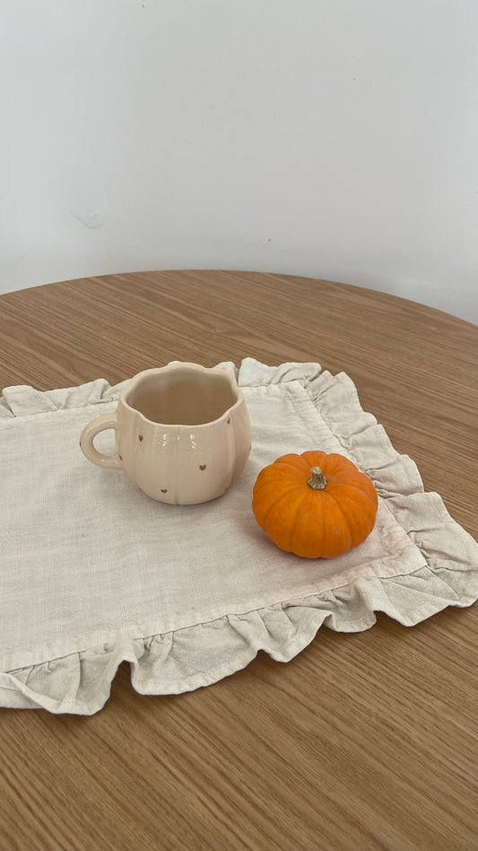 Heart pumpkin mug 🤎