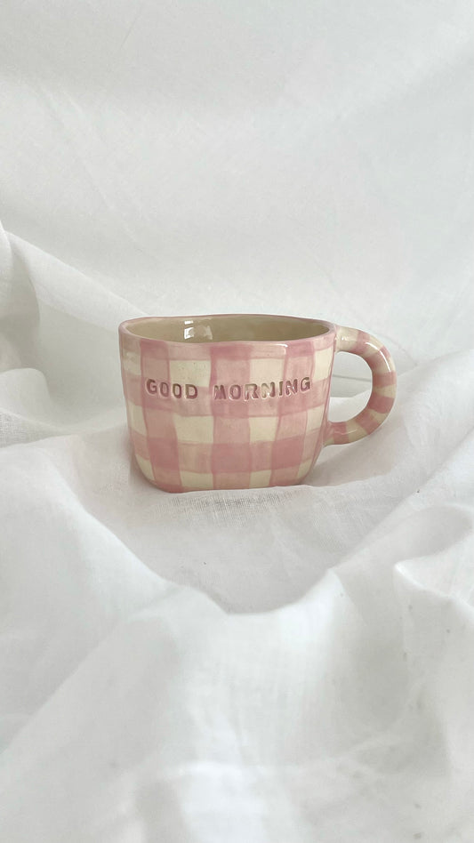 Mug Vichy g🤍🤍d morning