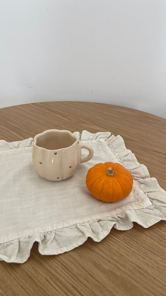 Heart pumpkin mug 🤎