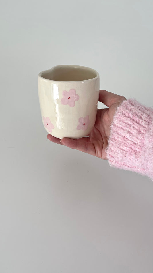 Heart cup 🌸